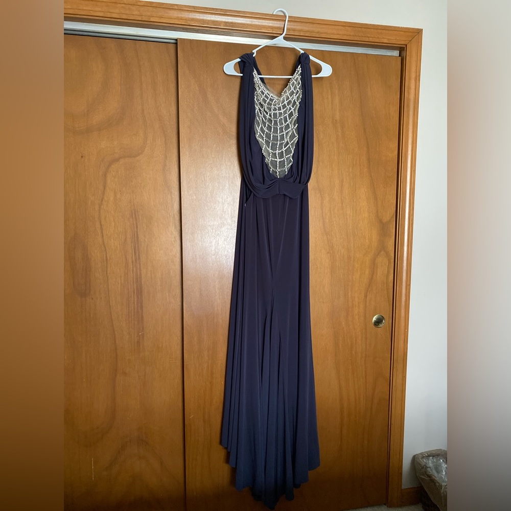 Terani Couture Scoop Neck Evening Gown